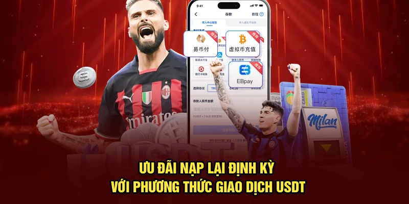 Ưu đãi nạp lại định kỳ với phương thức giao dịch USDT